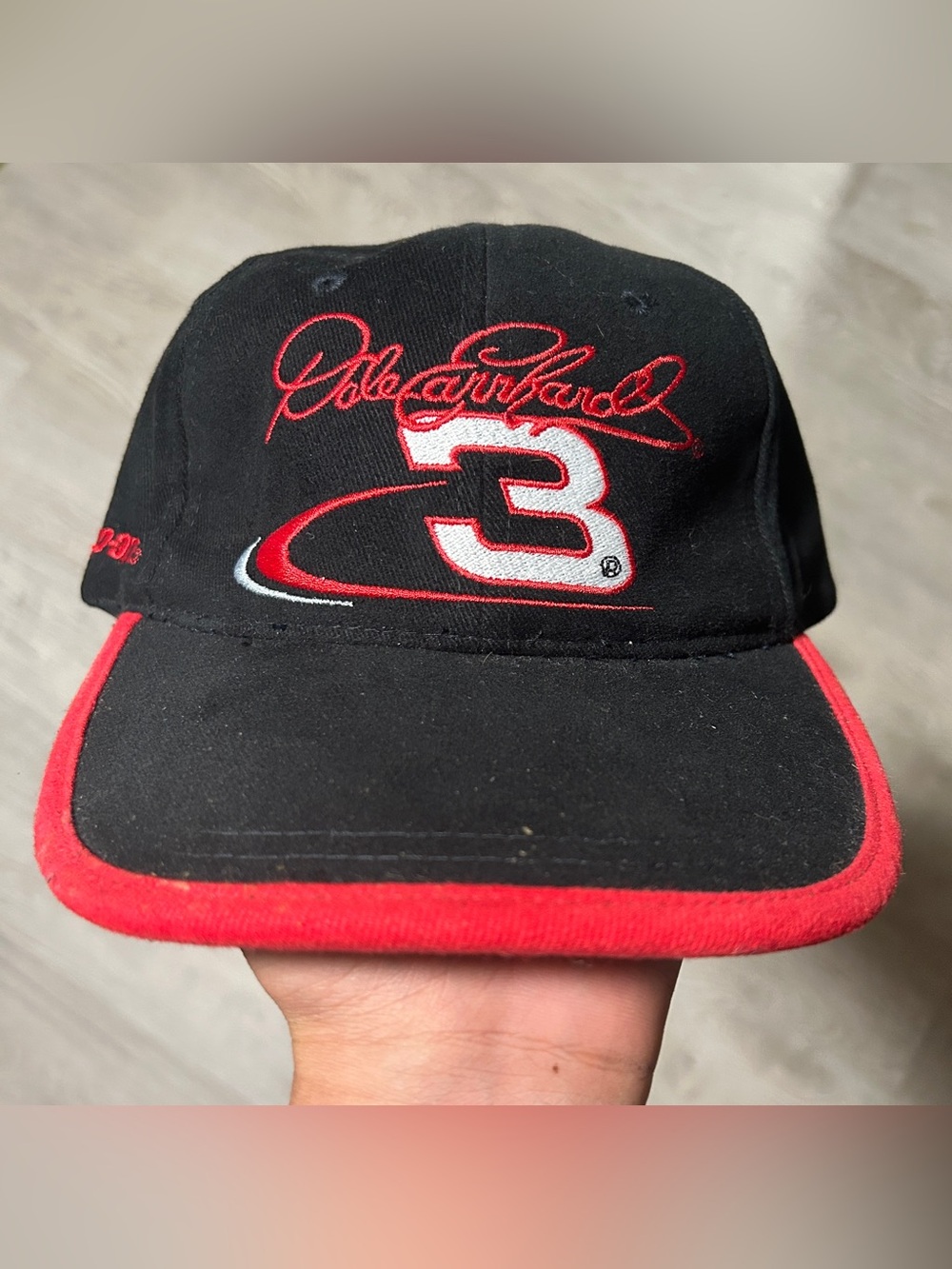 Dale Earnhardt #3 Snap-On NASCAR Black and Red Racing Cap
